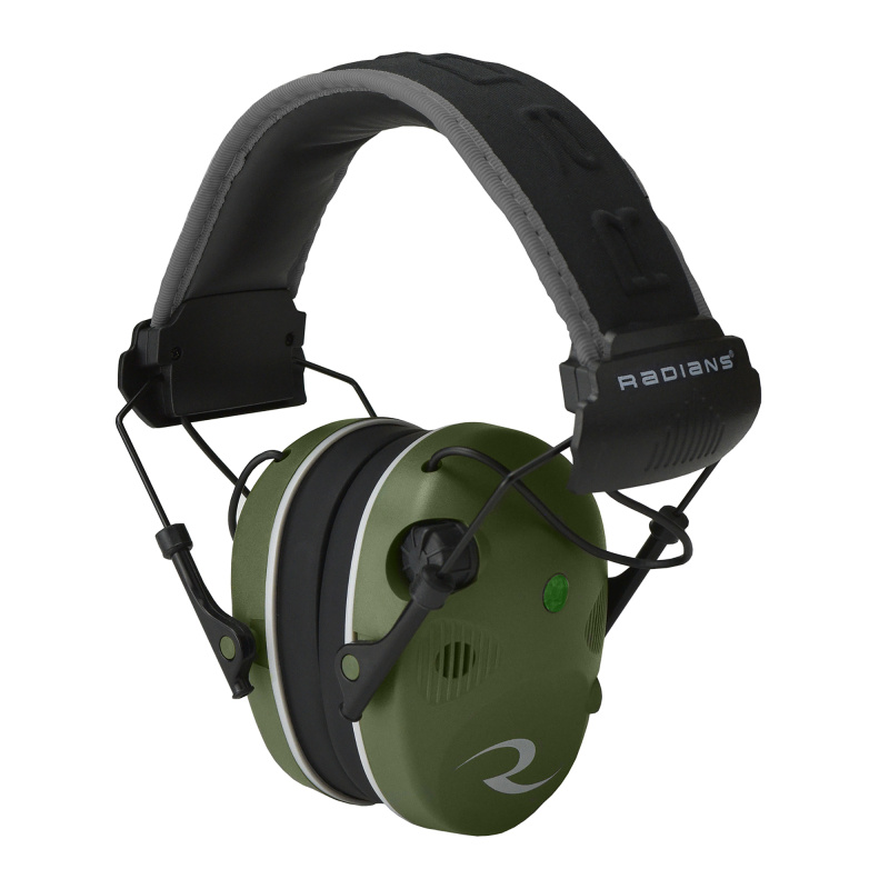 R3400 Quad Mic Electronic Compact Earmuff NRR24db Green/Black