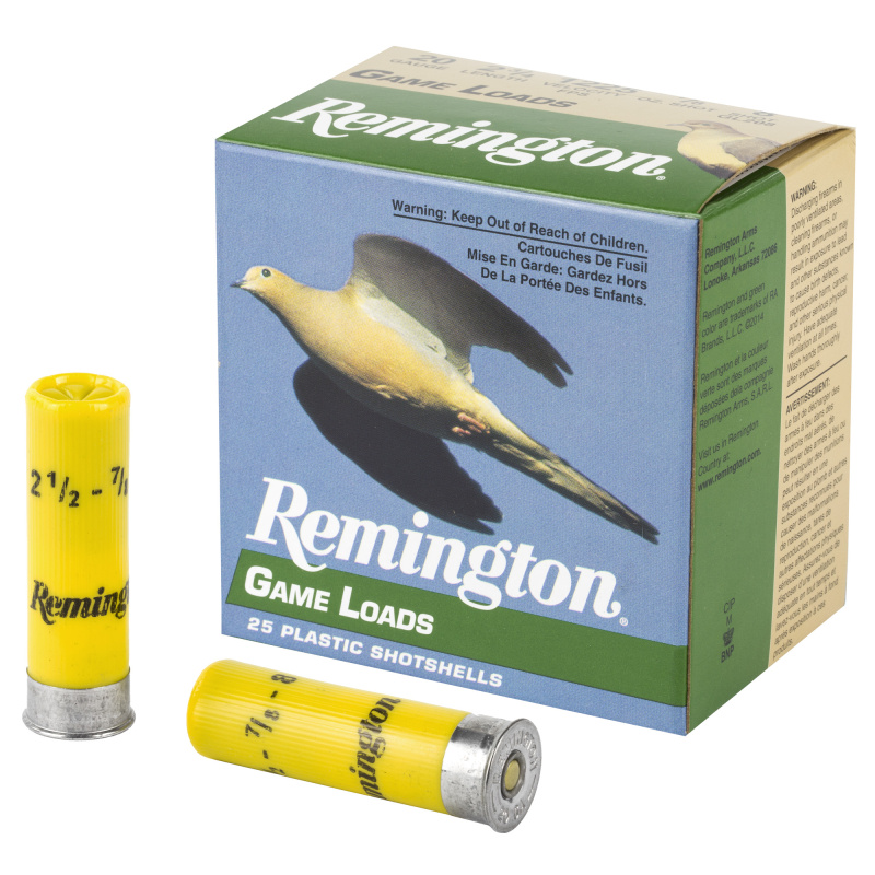 Game Load, 20Ga, 2.75", #8, 3.25 Dr, 1 oz. 20044