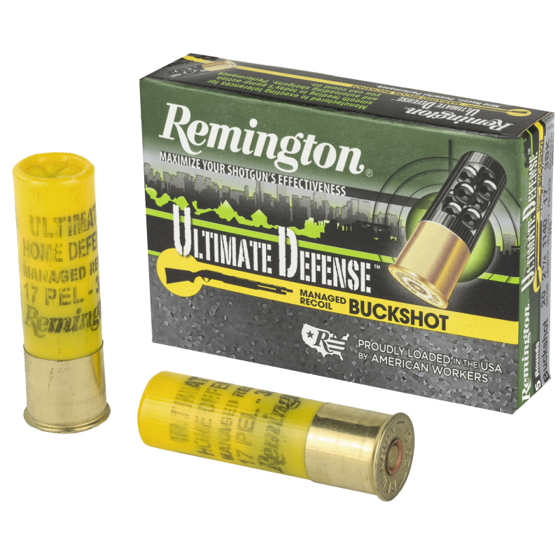 Ultimate Defense, 20 Gauge 2.75", #3 Shotshell, 17 Pellets, 5 Round Box 20681