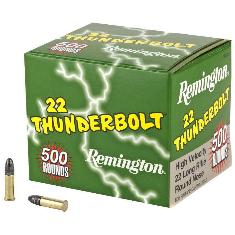 Thunderbolt .22 Long Rifle 40 Grain Round Nose 500 Round Bulk Pack