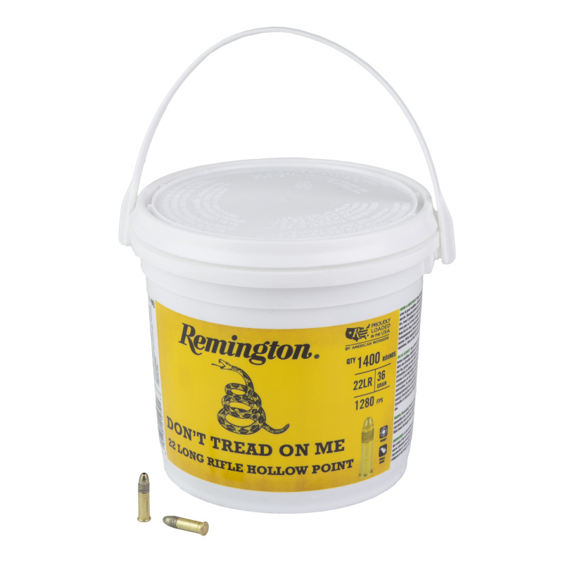 Golden Bullet, 22LR, 36 Grain, High Velocity Brass-Plated Hollow Point, 1400 Rounds per Box 21279