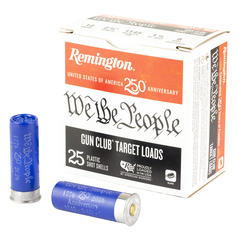 Gun Club, 12 Gauge, 2.75", #8, 1 1/8oz, Lead, 25 Rounds per Box 21386