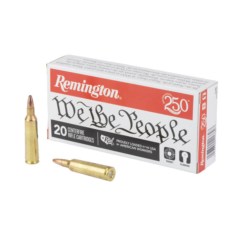 Remington, 22-250 Remington, 55 Grain, High Performance Pointed Soft Point, 20 Rounds per Box 21389
