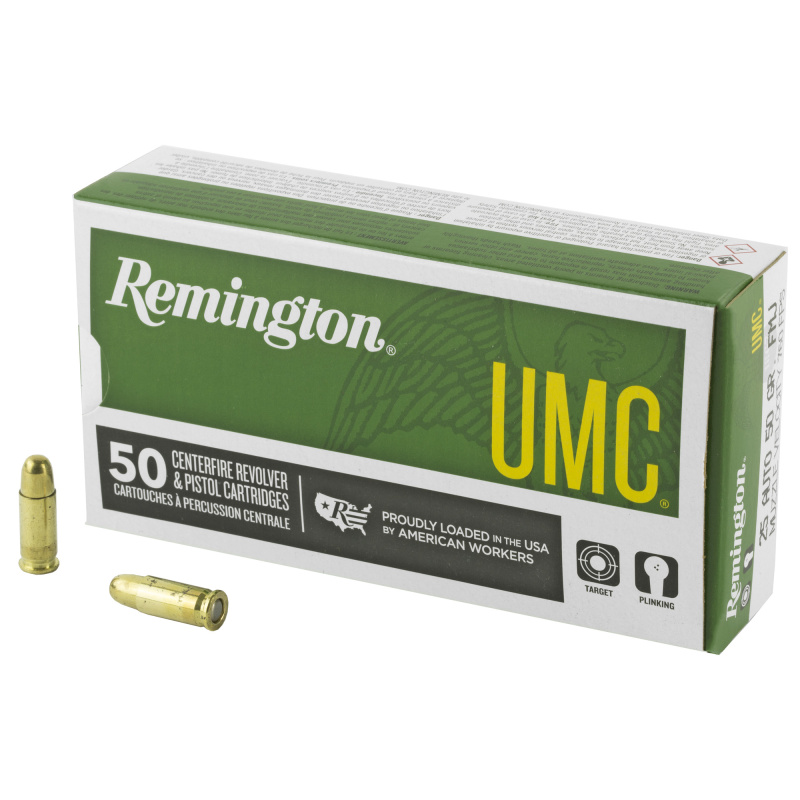 UMC .25 ACP 50 Grain Metal Case