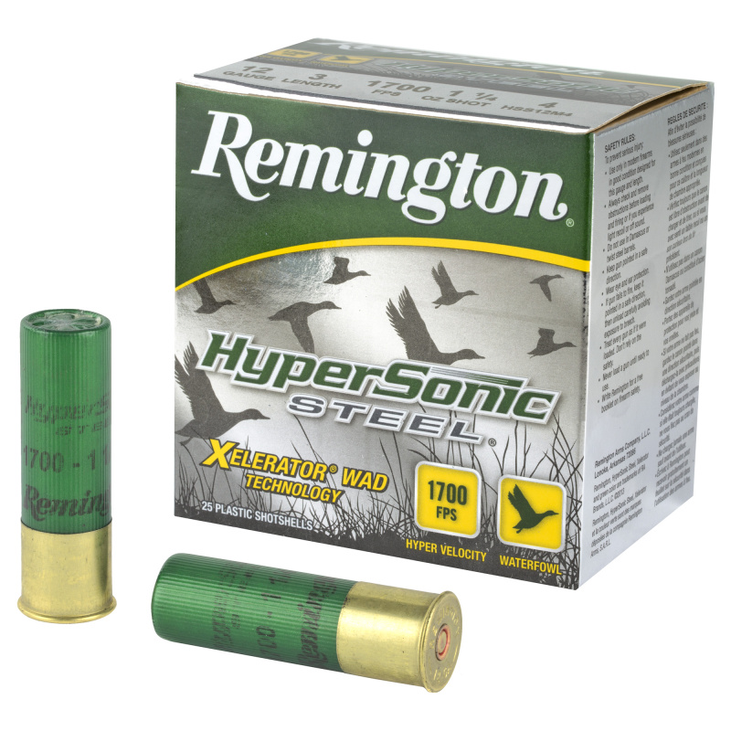 HyperSonic Steel 12 Gauge 3 Inch 1700 FPS 1.25 Ounce 4 Shot