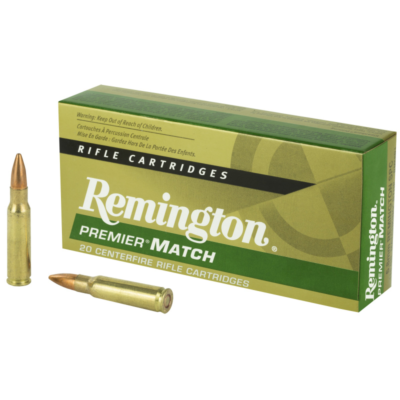 Premier Match 6.8mm Remington Special 115 Grain MatchKing Boattail Hollow Point