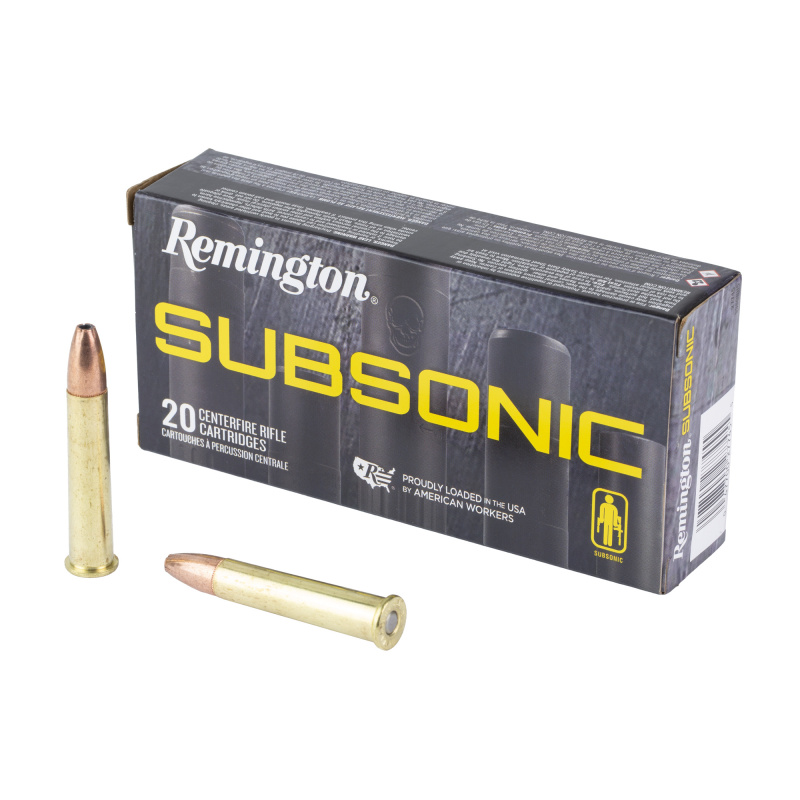 Remington, 360 Buckhammer, 250 Grain, Subsonic Bonded Hollow Point, 20 Rounds per Box 27745