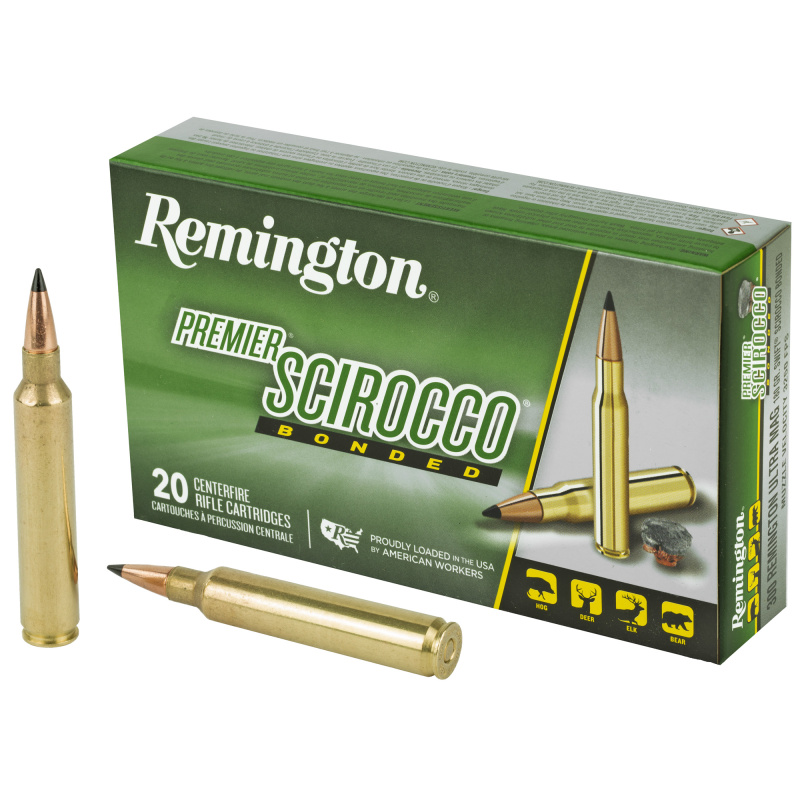 Premier Scirocco Bonded, 300 Remington Ultra Magnum, 180 Grain, Polymer Tip, 20 Round Box 27936