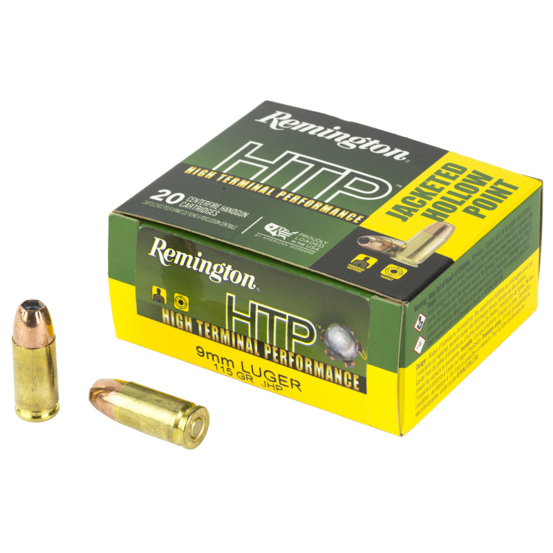 High Terminal Performance, 9MM, 115 Grain, Jacketed Hollow Point, 20 Round Box 28288