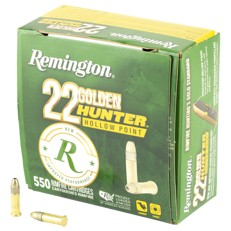Golden Hunter, 22LR, 40 Grain, Plated Hollow Point, 550 Round Box R21253