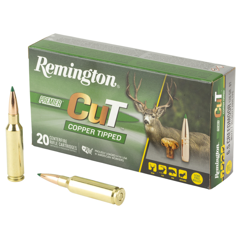 Premier CuT, 6.5 Creedmoor, 120 Grain, Copper Tipped, 20 Round Box R22334