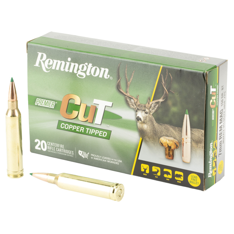 Premier CuT, 7MM Remington, 150 Grain, Copper Tipped, 20 Round Box R22341