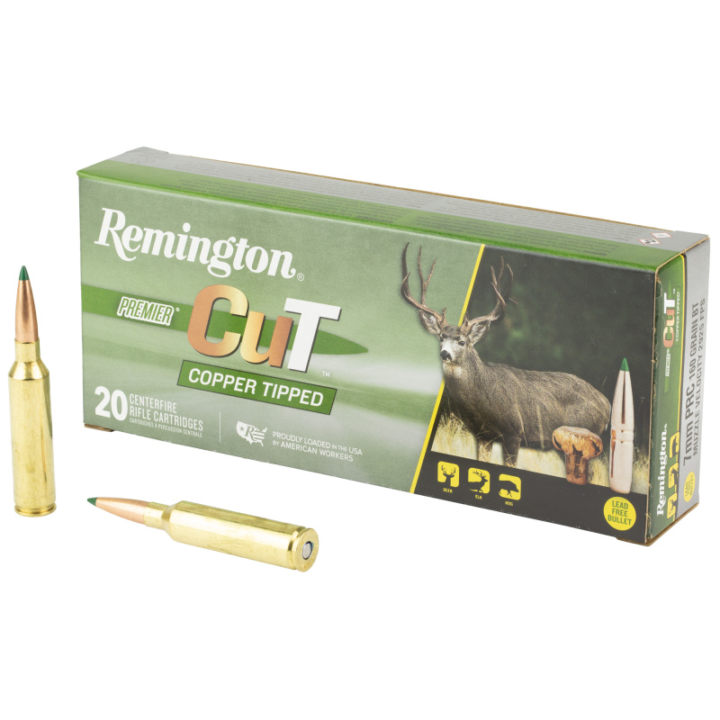 Premier CuT, 7MM PRC, 160 Grain, Copper Tipped, 20Round Box R22342