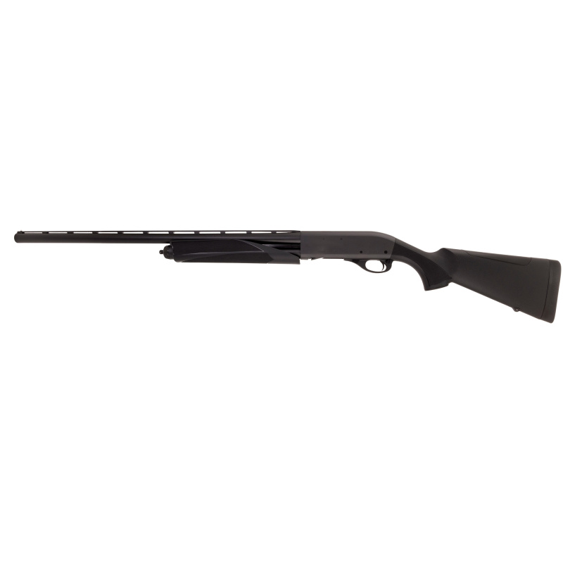 870 Fieldmaster, Super Mag, Pump Action, 12 Gauge 3.5" Chamber, 26" Barrel, Glass Bead Finish, Black, Synthetic Stock, Front Bead Sight, 3 Choke Tubes (RemChoke Full, Modified and Improved Cylinder), 4 Rounds R68861