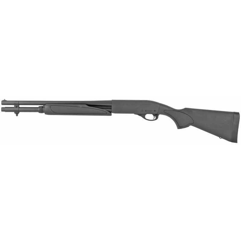 870 Tactical, Pump, 20 Gauge, 3" Chamber, 18.5" Barrel, Matte Blued Finish, RemChoke, Synthetic Stock, Bead, 7 Rounds R81100