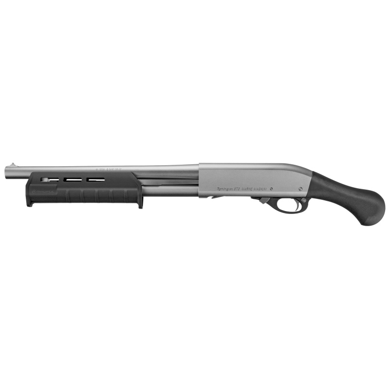 870 Tac-14 Marine, Pump Action, 12 Gauge, 3" Chamber, 14" Cylinder Barrel, Shockwave Grip, Moe M-Lok Forend, Electroless Nickel Plated Inside and Out, 4Rd, 26.5" Overall Length R81312