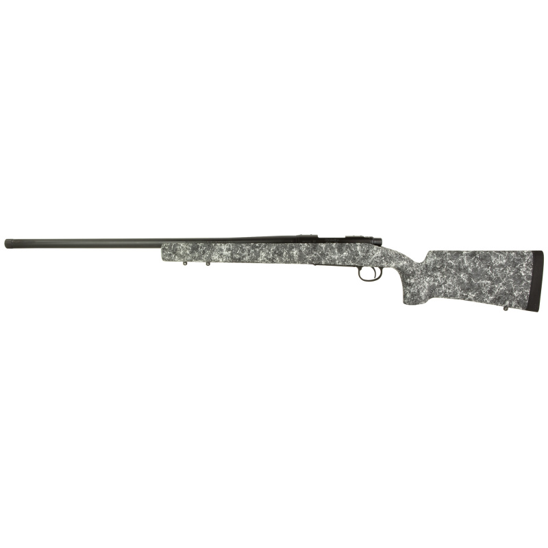 700, Long Range, Bolt Action Rifle, 6.5 Creedmoor, 26" Threaded Barrel, Matte Finish, Black, Timney Impact700 Trigger, HS Precision Stock, Grey with Black & White Speckles, 4 Rounds, Right Hand R84170
