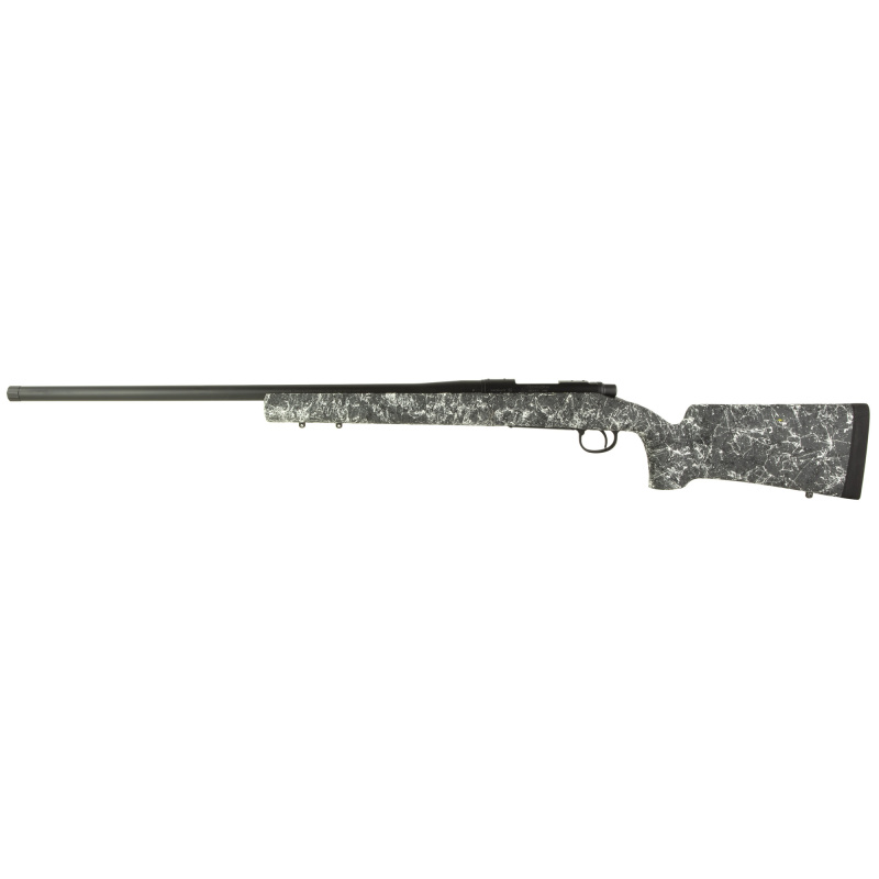 700, Long Range, Bolt Action Rifle, 308 Winchester, 26" Threaded Barrel, Matte Finish, Black, Timney Impact700 Trigger, HS Precision Stock, Grey with Black & White Speckles, 4 Rounds, Right Hand R84171
