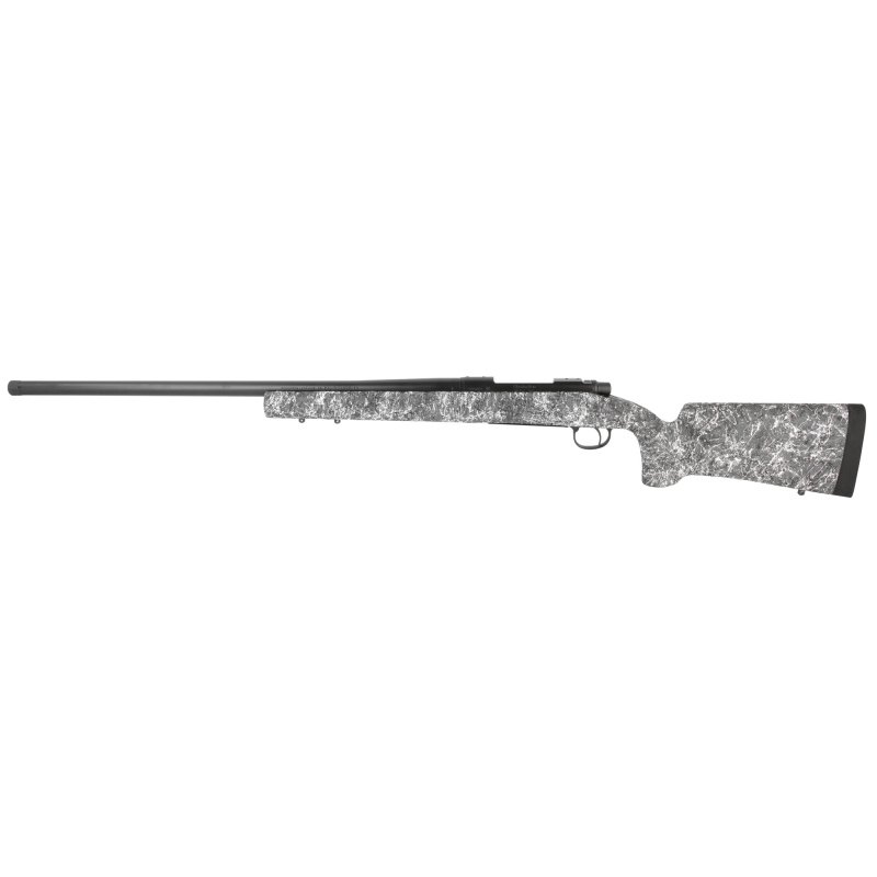 700, Long Range, Bolt Action Rifle, 7MM PRC, 26" Threaded Barrel, Matte Finish, Black, Timney Impact700 Trigger, HS Precision Stock, Grey with Black & White Speckles, 3 Rounds, Right Hand R84173