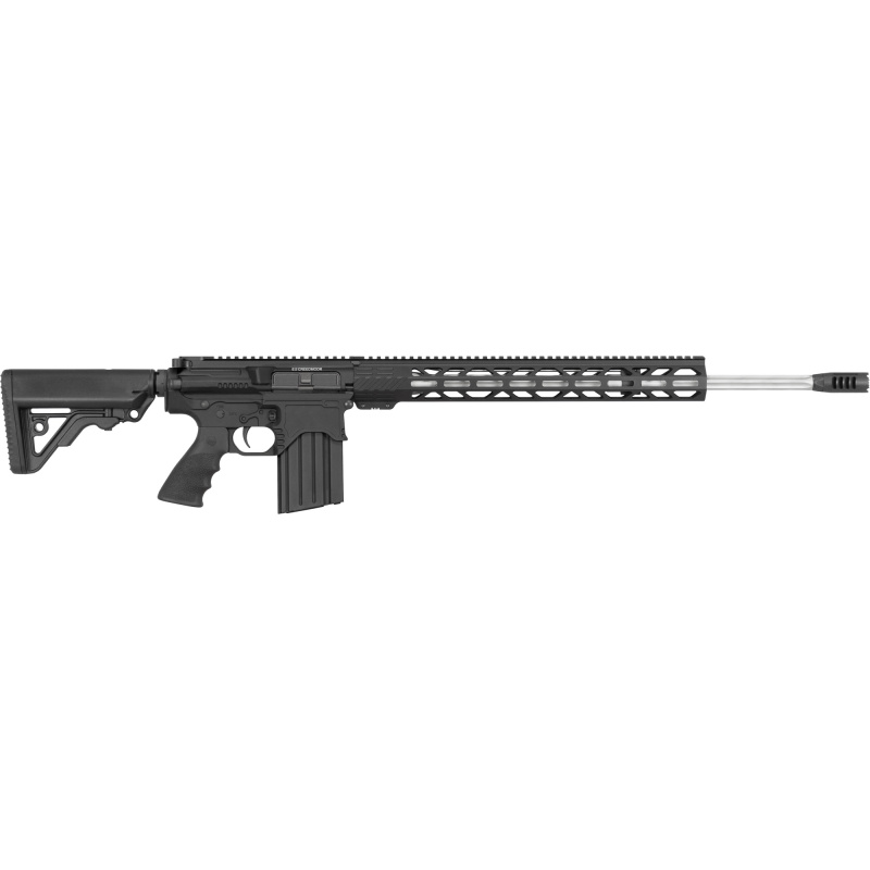 LAR-BT3 Predator HP, Semi-automatic, AR, 6.5 Creedmoor, 24" Fluted Stainless Steel Barrel, RRA Operator Muzzle Break, Anodized Finish, Black, Rifle Length Gas System, Hogue Rubber Grip, RRA 2-Stage Trigger, RRA 6 Position Tactical Car Stock, RRA 17" Free