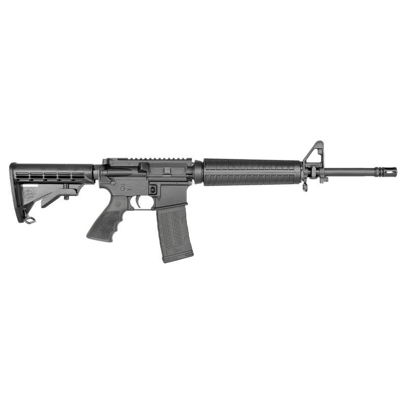 LAR-15M Elite Car A4, Semi-automatic, AR, 223 Remington/5.56 NATO, 16" Chrome Lined Barrel, Threaded 1/2X28, A2 Flash Hider, Anodized Finish, Black, Hogue Rubber Grip, RRA 2-Stage Ultra Match Trigger, RRA 6-Position Collapsible Stock, 30 Rounds, 1 Magazi
