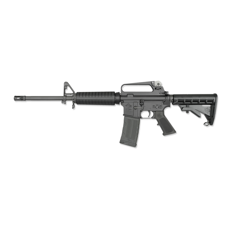 LAR-15 A2 Carbine, Semi-automatic, AR, 223 Remington/556NATO, 16" Barrel, Anodized Finish, Black, Carbine Length Gas System, A2 Upper Receiver, A2 Front Sight, 2-Stage Trigger, 6 Position Collapsible Stock, 30 Rounds, 1 Magazine AR1295