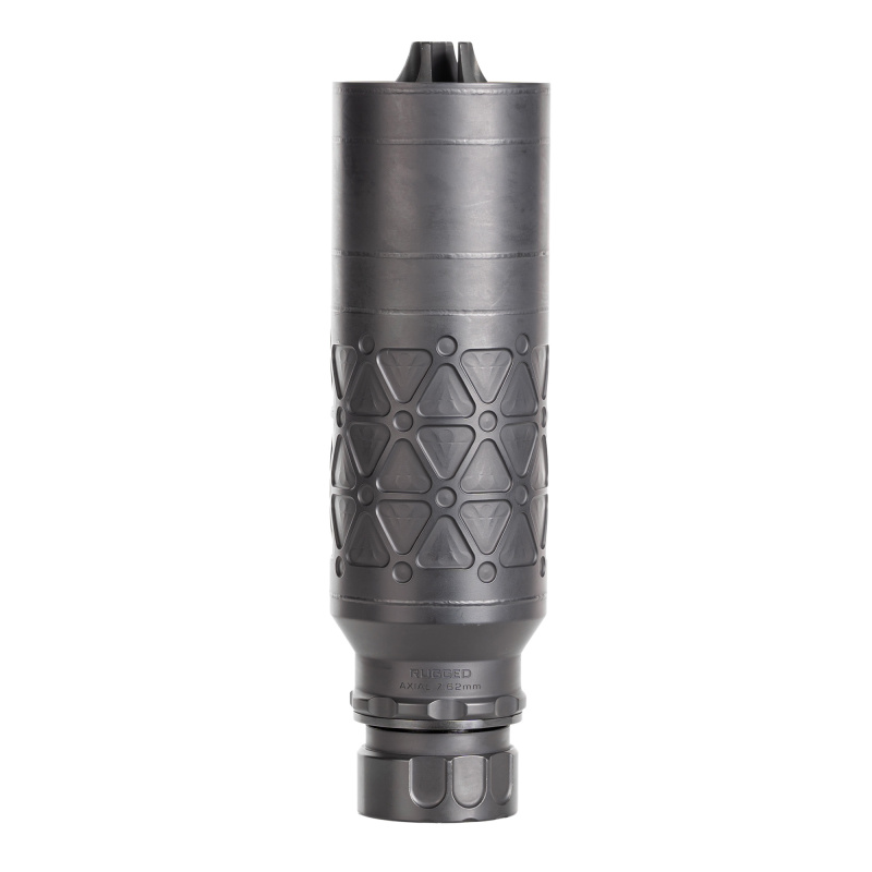 Axial, Rifle Suppressor, 7.62MM, Cerakote Finish, Black, Includes Rugged Universal Mount and 5/8x24 M2 Muzzle Brake AXL762