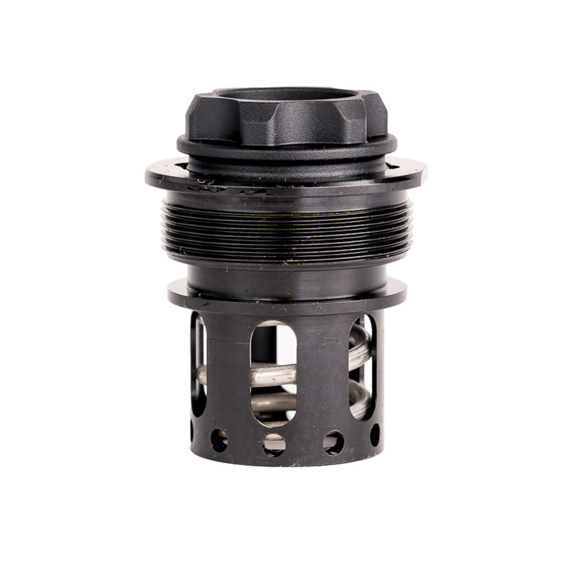 Universal Cage, Muzzle Adapter, 1/2X28, Compatible with Alaskan 360, Matte Finish, Black CAGE002