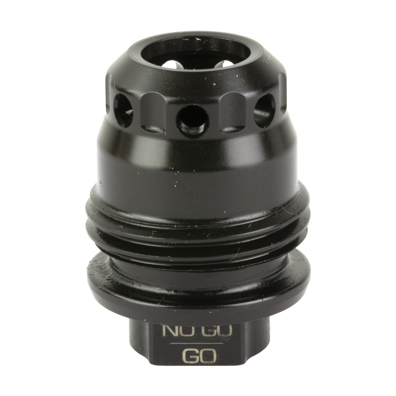 M2 Muzzle Brake, 1/2X28 Thread Pitch, 1.5oz, 1.3" Length, Anodized Finish, Black MB014