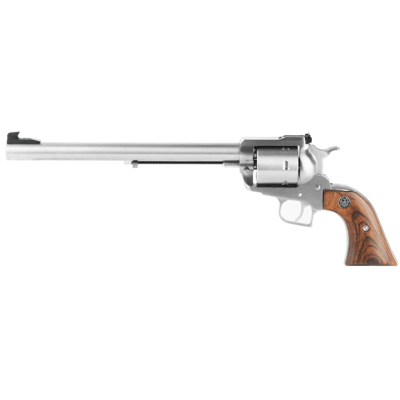 Model KS-411N .44 Remington Magnum 10.5 Inch Bull Barrel Satin Stainless Finish Unfluted Cylinder 6 Round