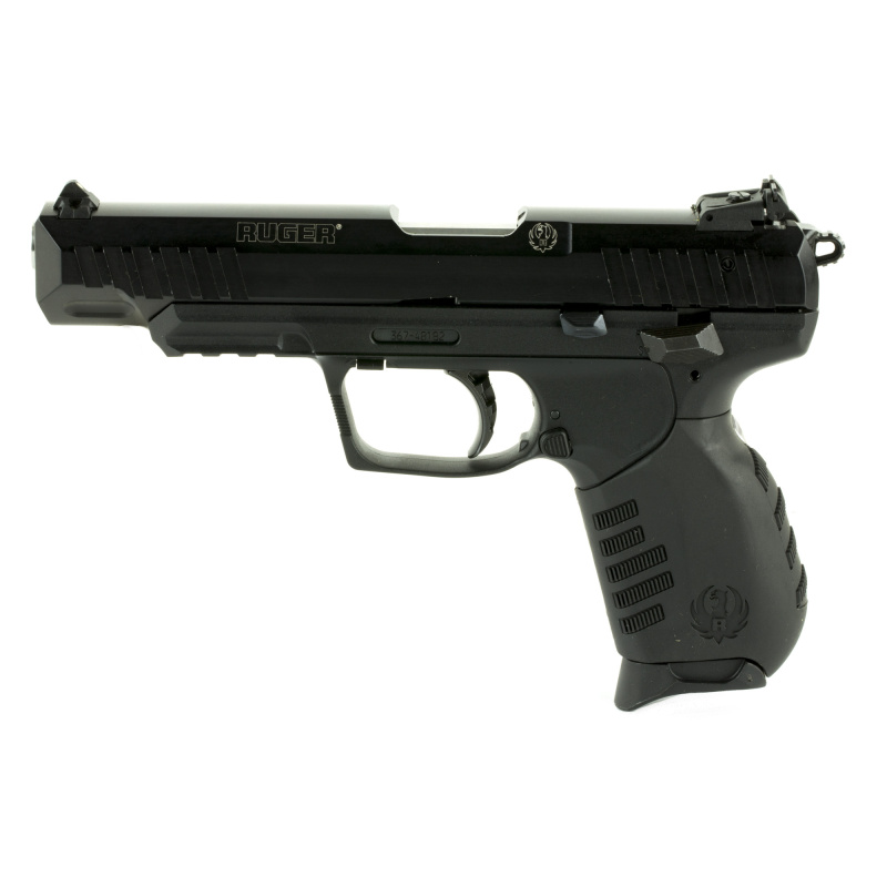 SR22 Long Slide .22 Long Rifle 4.5 Inch Barrel Black Aluminum Slide Black Polymer Frame 3-Dot Sight System Ambidextrous Safety/Magazine Release 10 Round