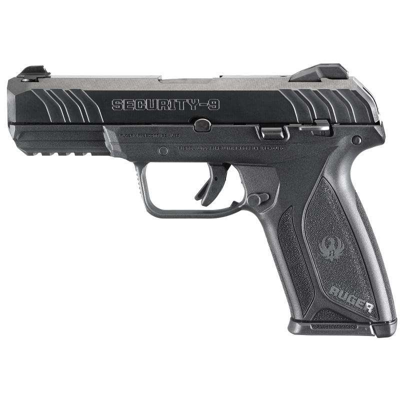 Security-9 9mm Luger 4 Inch Barrel Blue Finish Drift Adjustable 3-Dot Sights 10 Round