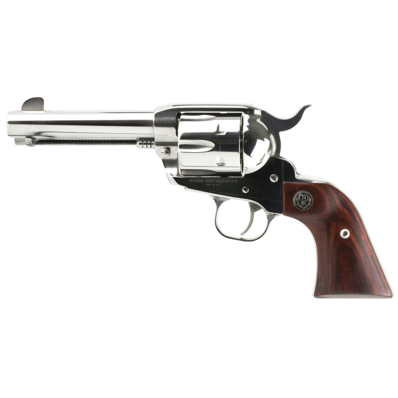 Model KNV-44 New Vaquero .45 Long Colt 4.625 Inch Barrel High Gloss Stainless Finish 6 Round