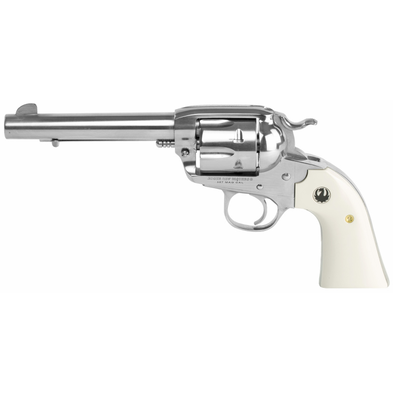 Model KNVRB-35 New Vaquero Bisley .357 Magnum 5.5 Inch Barrel High Gloss Stainless Steel Finish Fixed Sight 6 Round