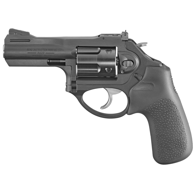 LCRx, Double-Action Revolver, 357 Magnum, 3" Stainless Steel Barrel, Matte Black Finish, Hogue TamerMonogrip Grip, Adjustable Black Blade Rear & Ramp Front Sight, 5 Rounds 05444