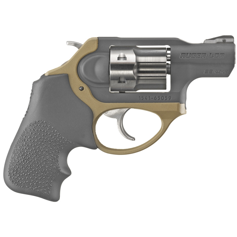 TALO LCRx, Double Action Revolver, 22WMR, 1.87" Barrel, Stainless Steel Frame, Flat Dark Earth Frame, Hogue Tamer Monogrip, Holds 6 Rounds, Fixed Front Sight and Replaceable Pinned Ramp Rear Sight 05466