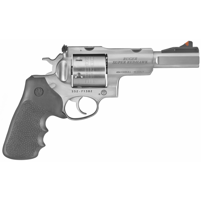Super Redhawk, TALO, Revolver, DA/SA, 454 Casull, 5", Stainless, Silver, Rubber, 6Rd, Adjustable Rear Sight 05517