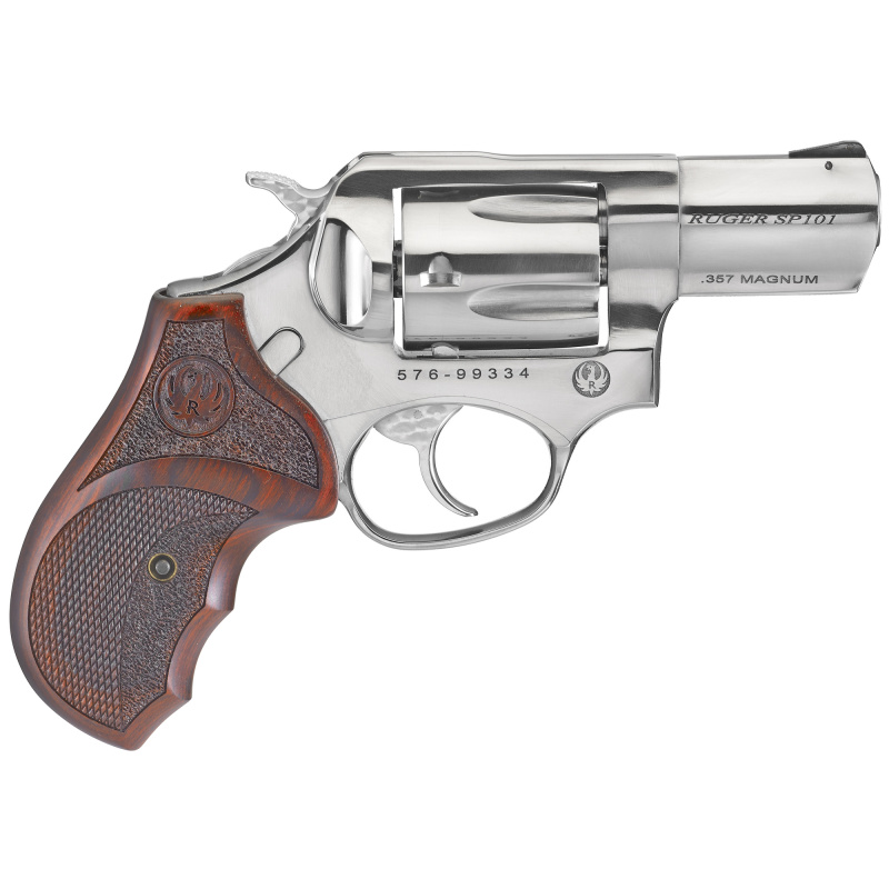 SP101, TALO, Revolver, DA/SA, 357 Magnum, 2.25", Stainless, Silver, WD, 5Rd, Fixed Sights 05785