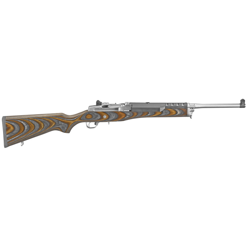 Mini-14, TALO, Semi-automatic, 223 Remington, 556NATO, 18.5", Stainless, Laminate, 5Rd, ARS & Blade Front 05887