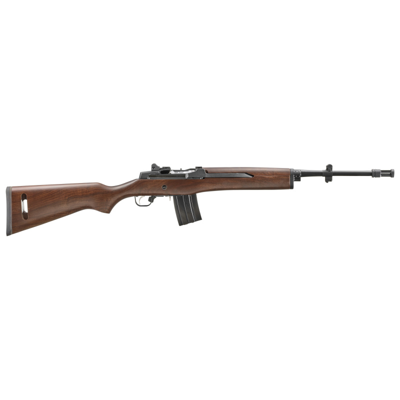 Mini-14 50th Anniversary, Semi-Automatic Rifle, 5.56NATO, 18" Threaded Barrel, Blued Finish, Black, Wood Stock, Adjustable Rear & Blade Front Sight, 20 Rounds 05894
