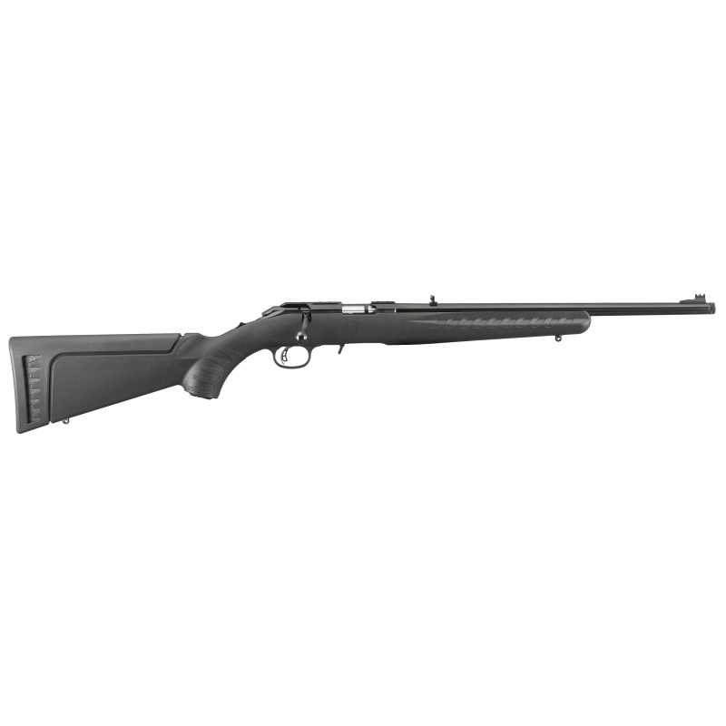American Rimfire Standard Rifle .22 Long Rifle 18 Inch 1/2-28 Threaded Barrel Satin Blue Finish Interchangeable Stock Modules Black Composite Stock 10 Round