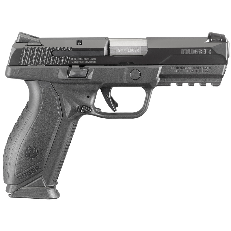 American Pistol 9mm 4.2 Inch Stainless Steel Barrel Black Nitride Slide Novak 3-Dot Sights Accessory Rail Black Grips 17 Round