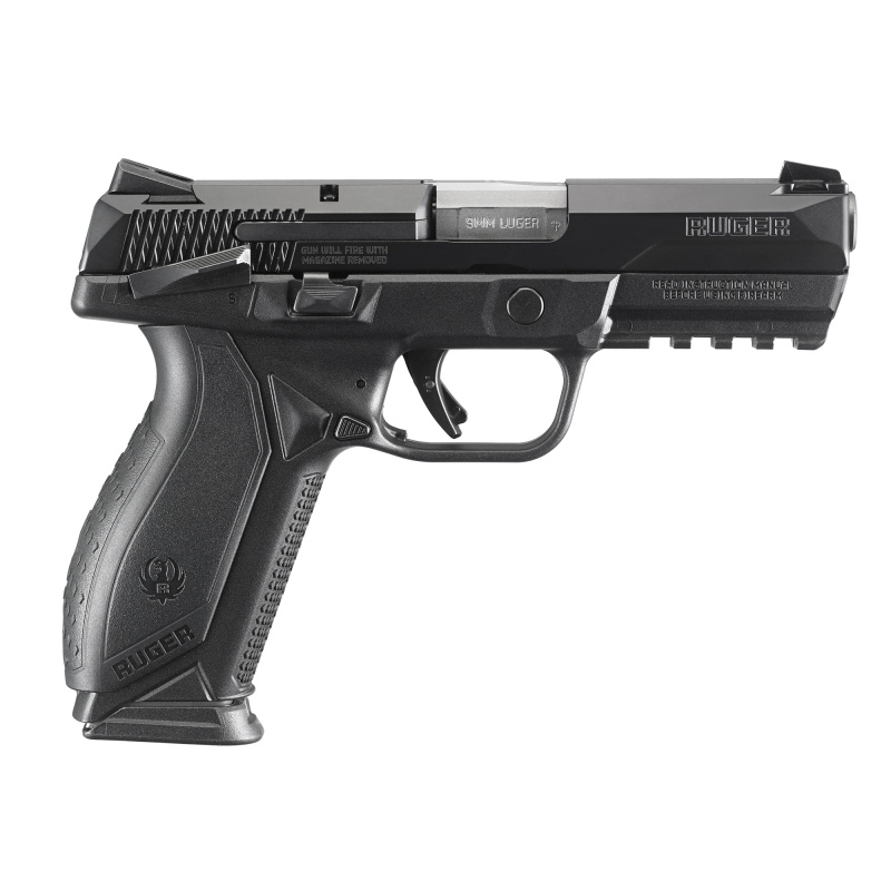 American 9mm 4.2 Inch Stainless Steel Barrel Black Nitride Slide Novak 3-Dot Sights Accessory Rail Manual Safety Black Grips 10 Round