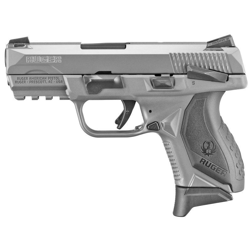 American Compact, Striker Fired, 9MM, 3.5" Barrel, Gray Finish,(1)-17 (1)-12 Round Mag, Manual Safety, Novak LoMount Carry, Polymer Frame 08683