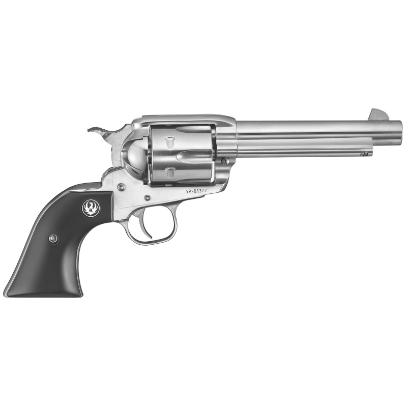 Vaquero, TALO Edition, Single Action Only, Revolver, 44 Magnum, 5.5" Barrel, Stainless Steel, High-Gloss Stainless Finish, Wood Grips, Blade Front and Integral Rear Sights, 6 Rounds 10597