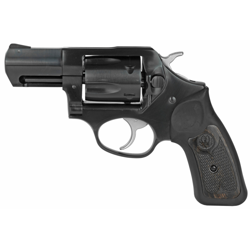 SP101, Double Action Revolver, 357 Magnum, 2.25" Barrel, Alloy Steel Frame, Blued Finish, Blk Rubber & Engraved Wood Grip, 5Rd, Fixed Rear & Black Ramp Sight 15702