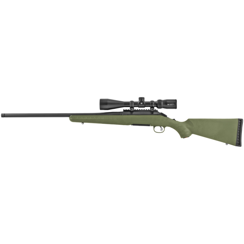 American Predator Rifle | 6.5 Creedmoor 22 Inch Threaded Barrel 5/8-24 TPI Vortex Crossfire II 4-12x44mm Riflescope Moss Green Composite Stock 5 Round