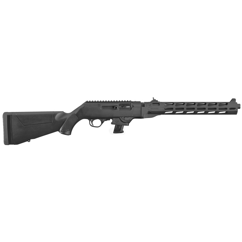 PC Carbine, Semi-automatic Rifle, 9MM, 16.12" Fluted Heavy Barrel, Black Finish, Synthetic Stock, M-LOK Handguard, Adjustable Ghost Ring Rear Sight, Protected Blade Front Sight, 10Rd, Takedown 19116