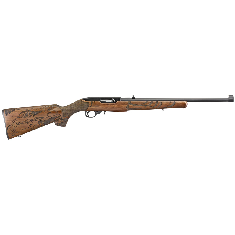 10/22, TALO, Semi-automatic, Rifle, 22 LR, 18.5" Barrel, Black, Wood Stock, Right Hand, 1:16, 10Rd 21199