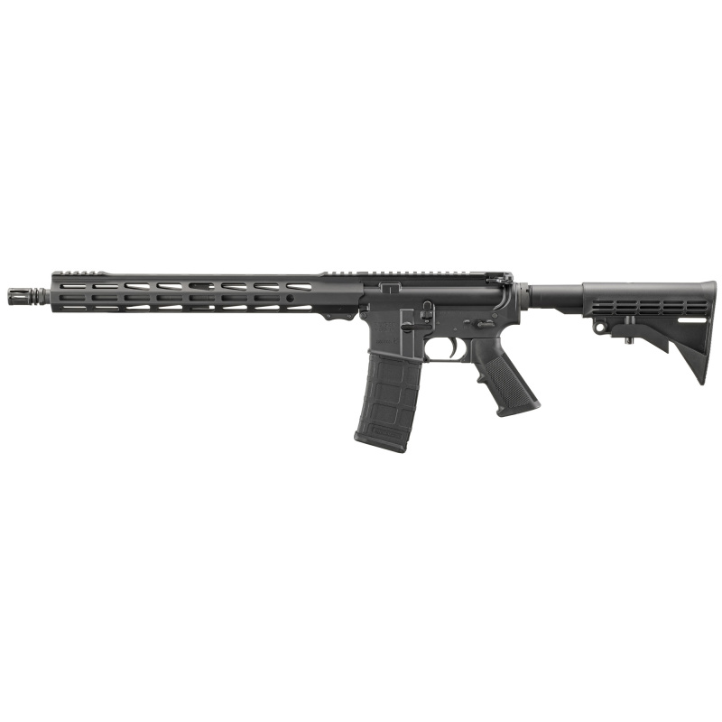 Harrier AR-15 223 Remington/5.56 NATO, 16.1" Barrel, A2 Flash Hider, Anodized Finish, Black, A2 Grip, M4 Collapsible Stock, Free Float M-LOK Handguard, 1 Magazine, 30 Rounds 28601, Semi-automatic Rifle